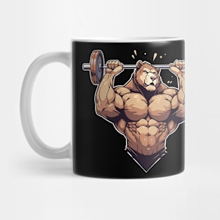 bear lifting weight Mug